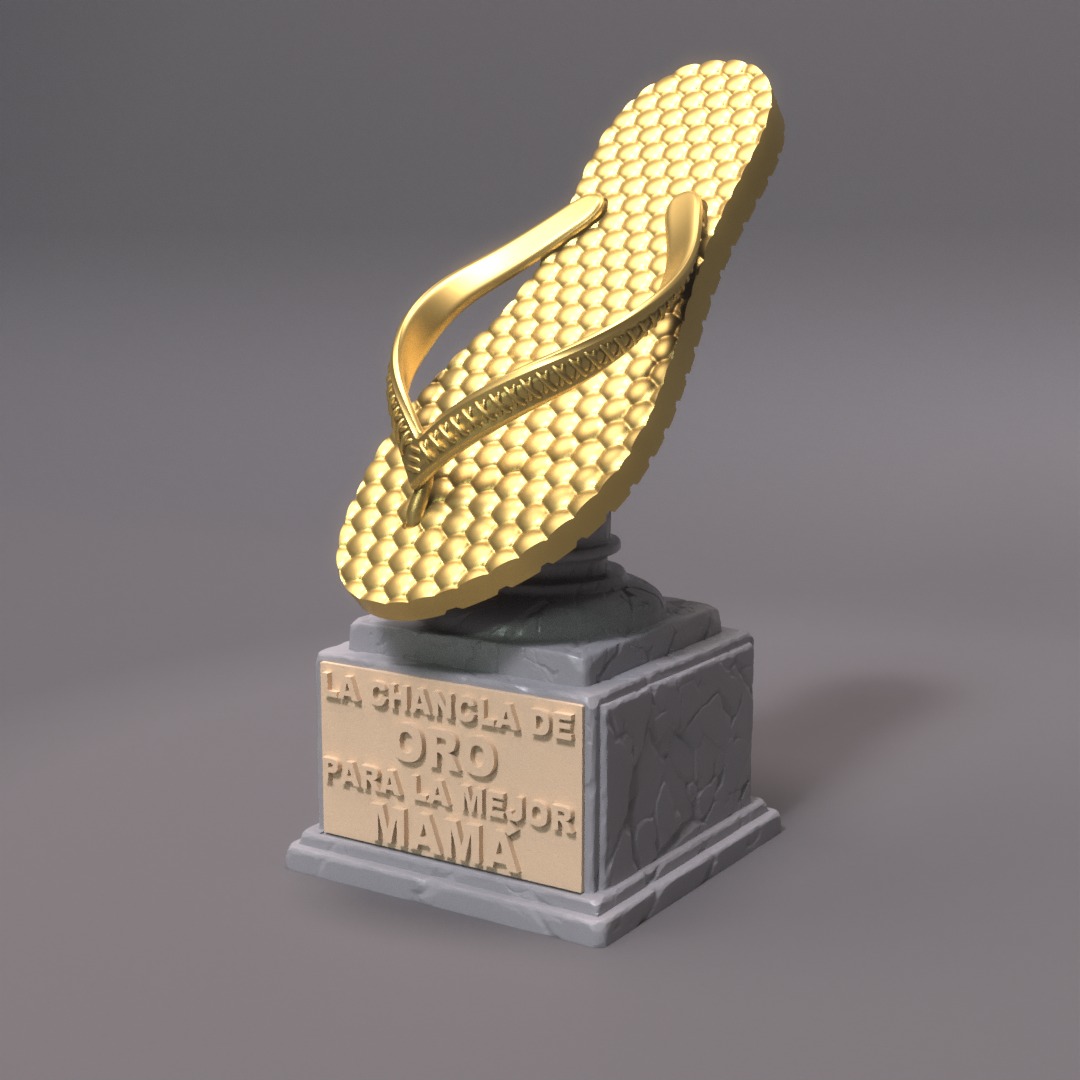 CHANCLA RENDER CHANCLA 3D - PARA LA MEJOR MAMÁ