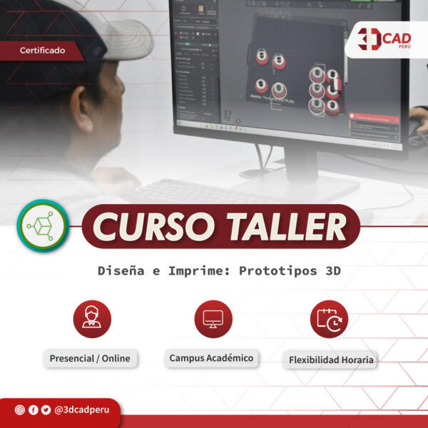 CURSO TALLER: DISEÑO E IMPRESIÓN 3D (FUSION)